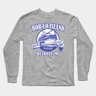 Boblo Island, Detroit MI (vintage distressed look) Long Sleeve T-Shirt